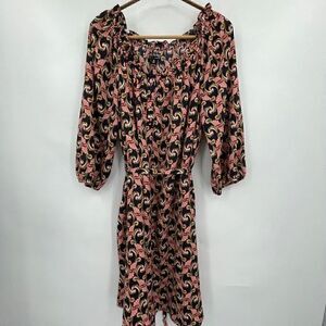The Webster Miami at Target Multicolor Art Deco Print Flowy Mini Dress Medium